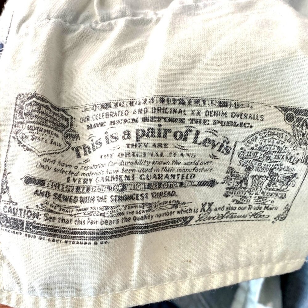 Levi's Vintage Wide Patch 501 Button Fly Original Straight Fit Faded Black Jeans - Picture 11 of 16